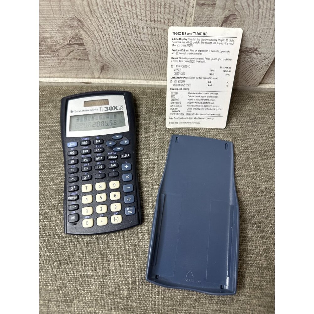 Texas Instruments TI-30X IIS Scientific Calculator With Protective Case